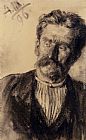 Adolph von Menzel Head Of A Man painting
